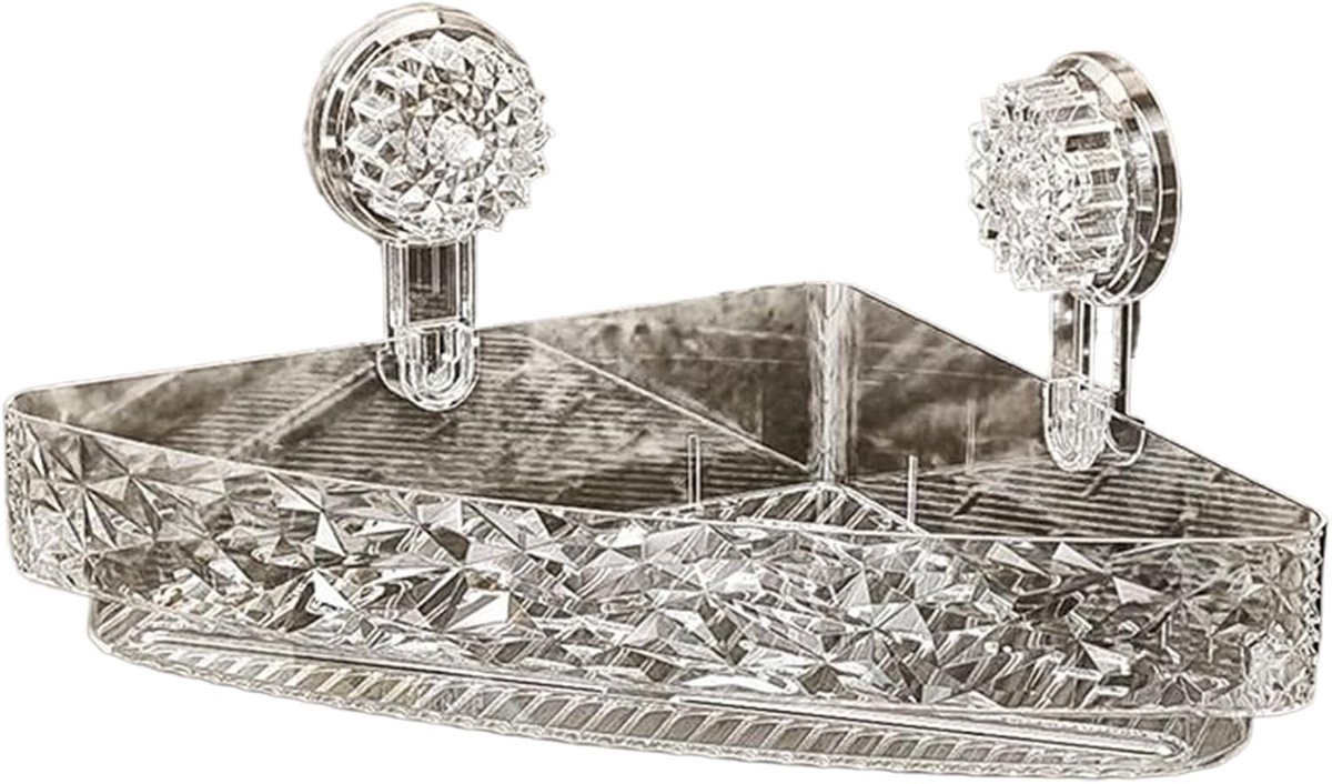 Hoekmuurplank, driehoek muurplank badkamer Zuigbeker Triangle