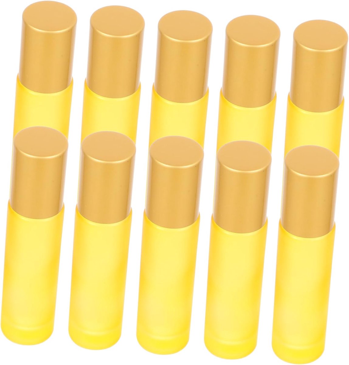 10 Ml Parfumrollerflesset Glazen Dispenser Voor Oliën En Serums Navulbaar Oogserumflesje Roestvrijstalen Punt 10 Stuks