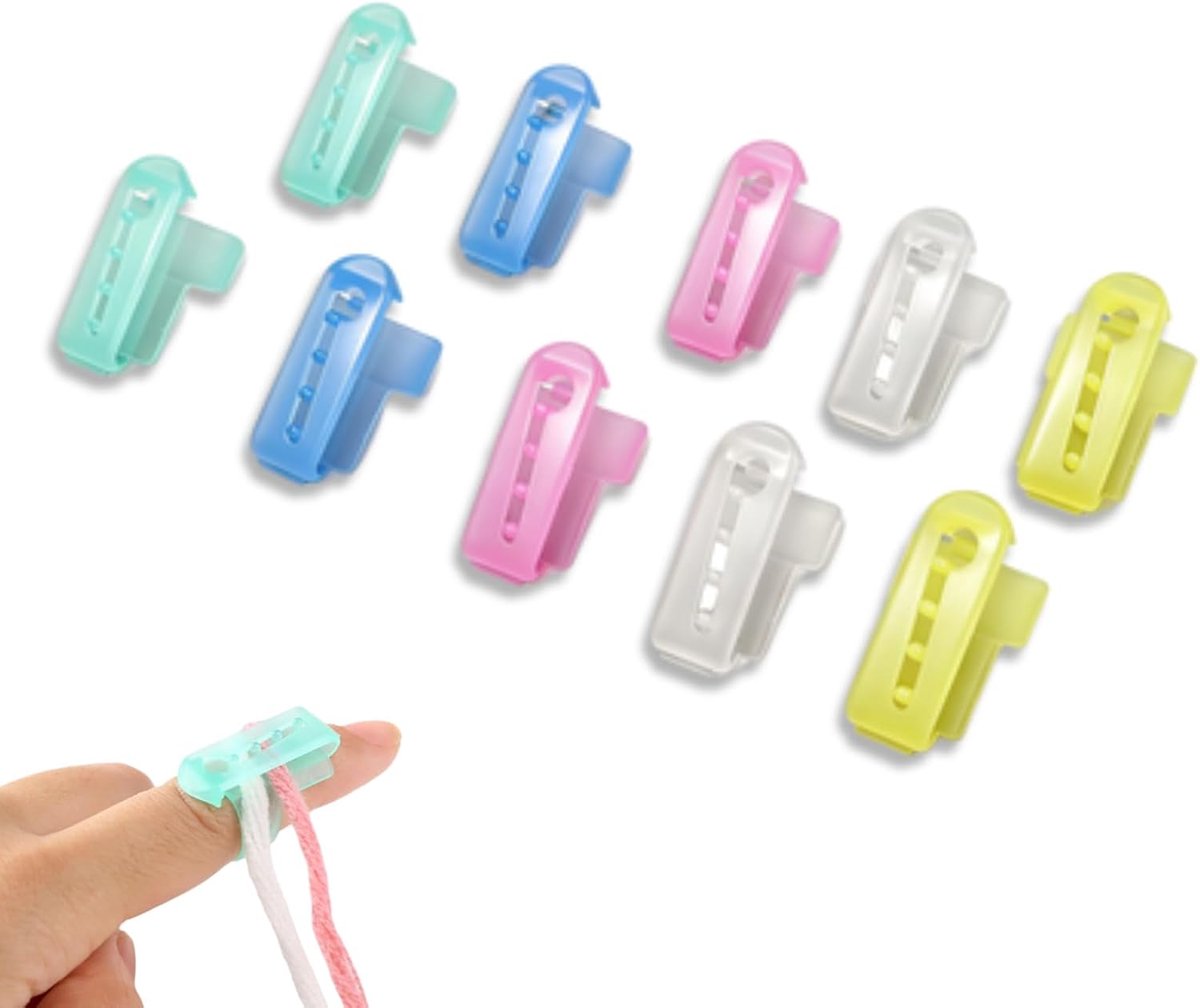 10 Stks Garen Gids Gehaakte Ring Voor Vinger Garen Gids, Gehaakte Garen Gids Ring, Breien Vingerhoed, Gescheiden Garens Gereedschap Voor Haak Breien Ambachten Accessoires