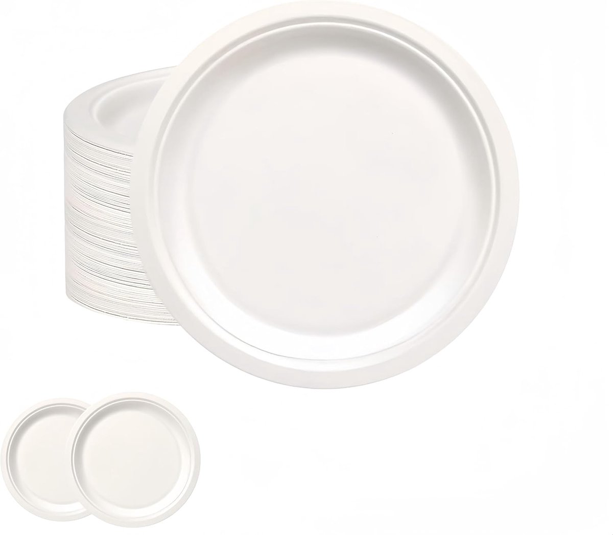 Yayafunfun Papieren borden (wit, 7"-50)