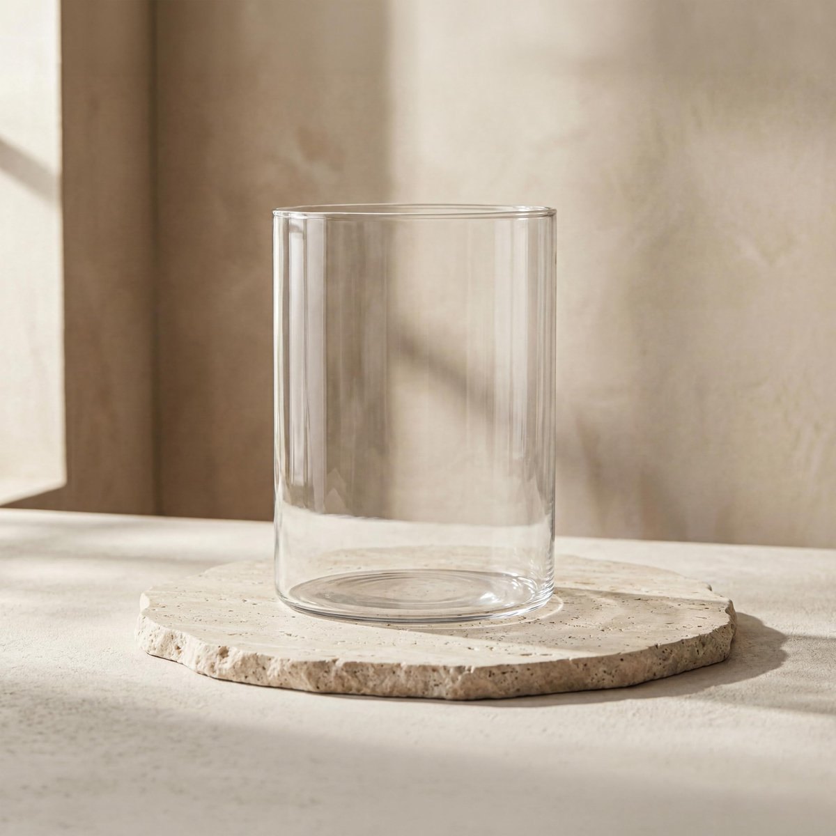 Glasset Luca Glazen Cilinder Vaas Lantaarn Kaarsenhouder Hoogte 20 cm Diameter 150 mm Inhoud 3260 ml Natron-Kalkglas - ShopVlot