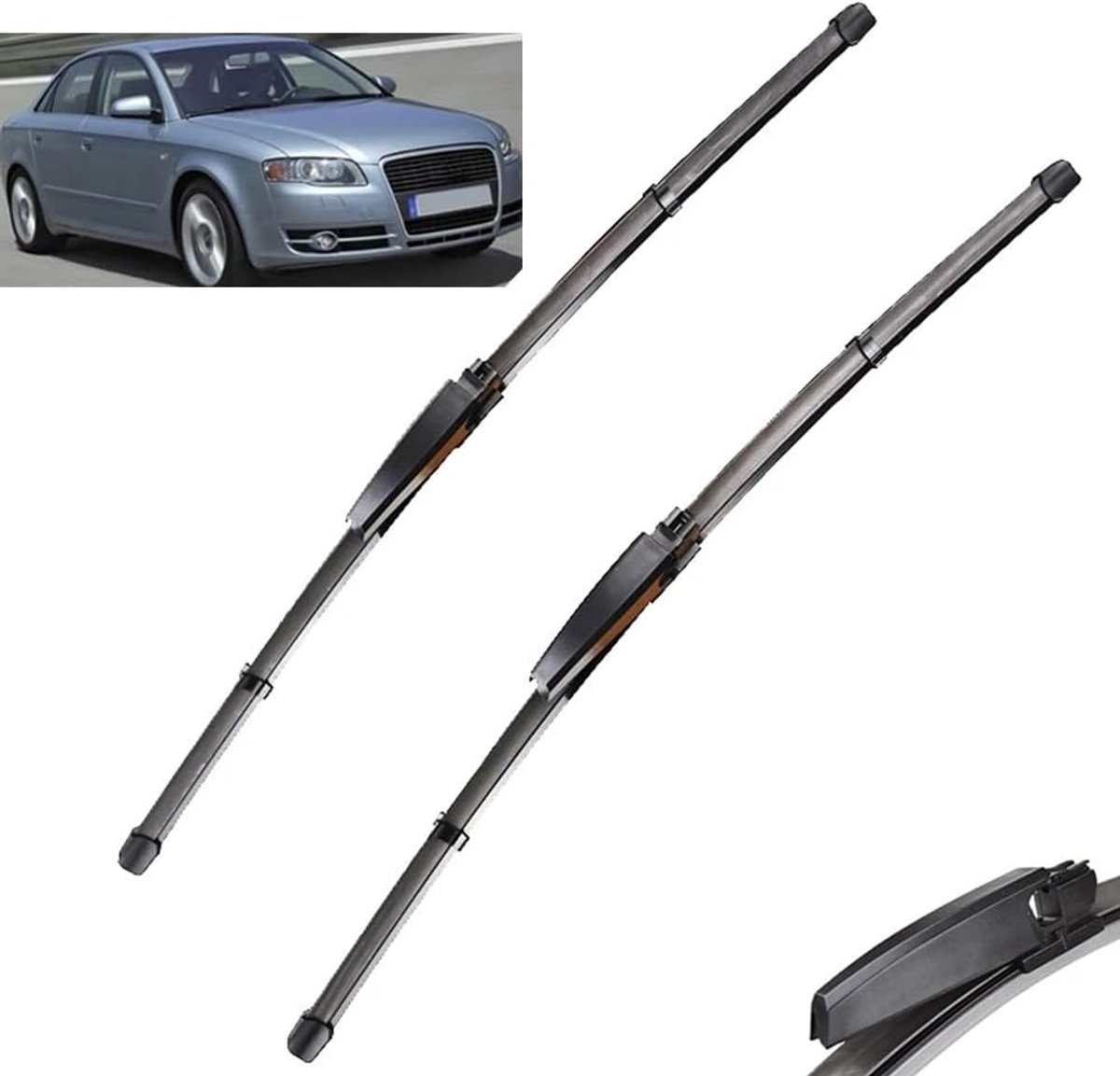 Voorruit Wisserbladen Set for Audi A4 S4 RS4 B6 B7 2003 2004 2005 2004 2005 2006 2007 2008 2009 for A6 C5 01-05 Ruitenwisser voor alle weersomstandigheden