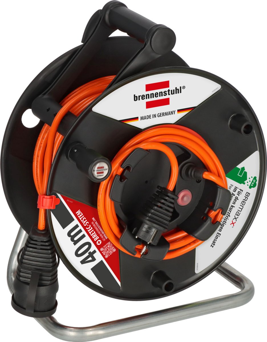 Brennenstuhl Garant G Bretec IP44 Enrouleur de Câble 38m