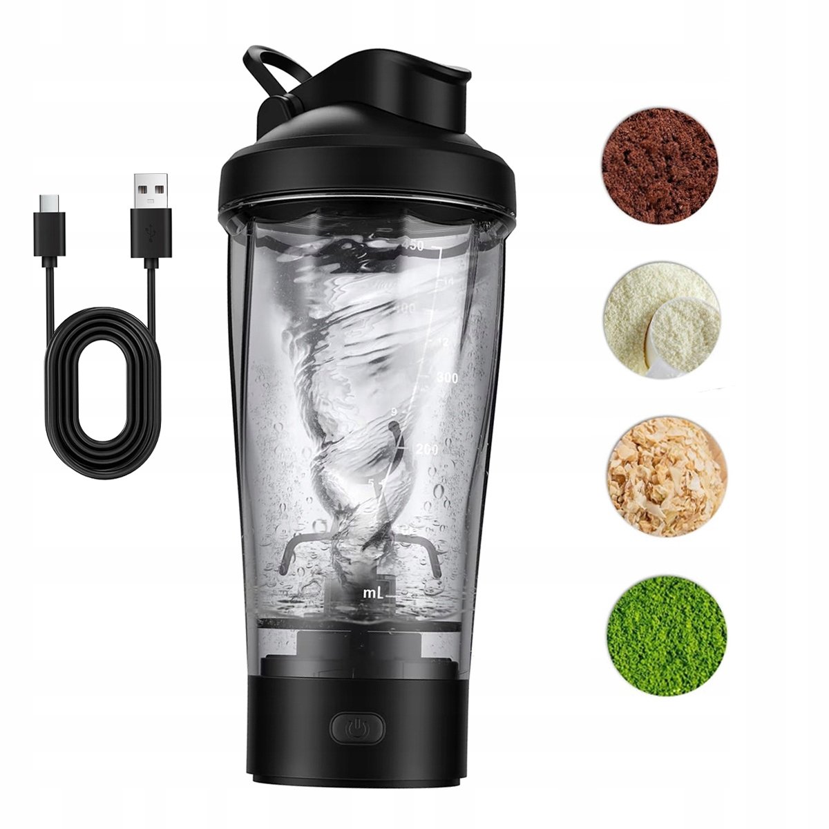 Elektrische Shaker Beker 450ml - Draagbare Proteïne Blender