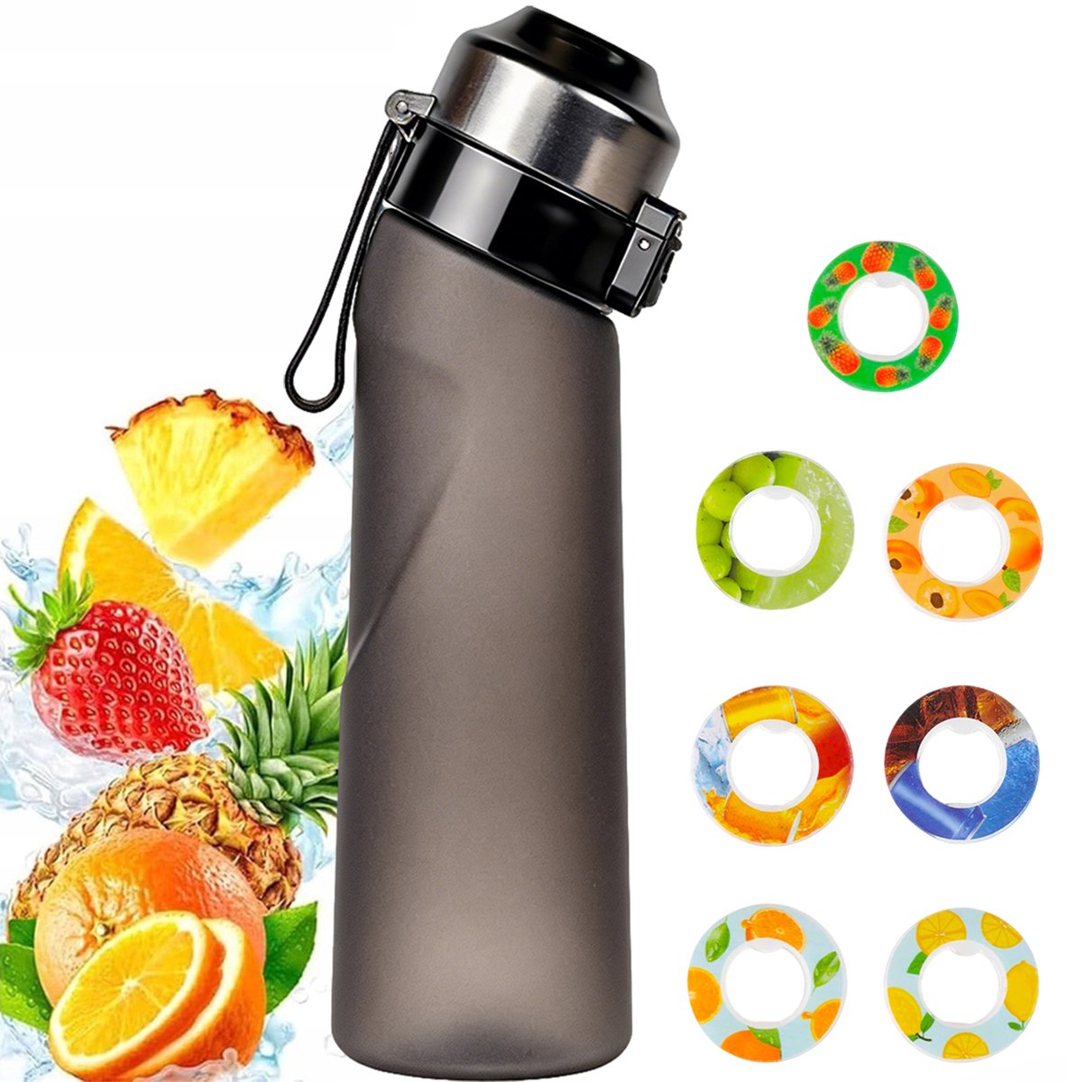 Geur Waterfles 650ml met 7 Smaakcapsules - Merkloos