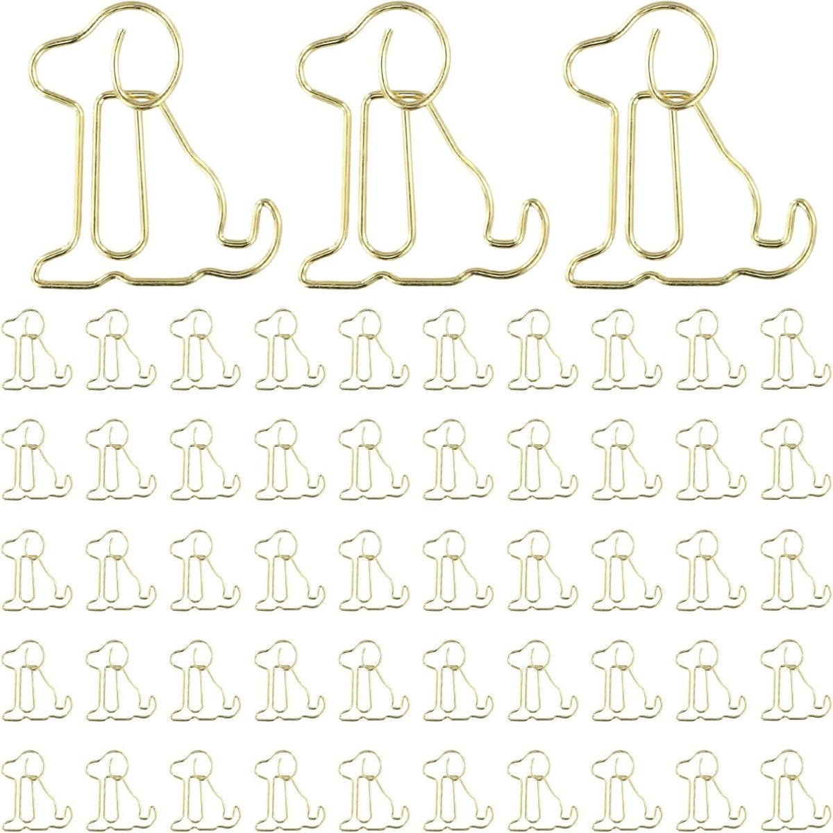 Dierlijke Paperclips Set van 50 Stuks, Leuke Mini Paperclips voor Kantoor, School en Thuisgebruik, Ideaal voor Organiseren en Markeren