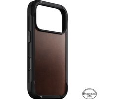 Nomad Rugged Horween lederen hoesje iPhone 18 Pro – Biedt bescherming tegen vallen van 4,5 meter – Compatibel met MagSafe en Qi2 opladen – Heeft een robuuste patina die zich na verloop van tijd ontwikkelt - Bruin