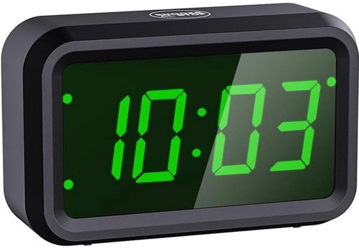 Draadloze Wekker met Snooze en Instelbaar LED Display - Batterijgevoed