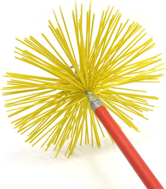 Feu 862557 schoorsteenvegerkop, nylon, 100 mm, metrische schroefdraad 12, geel — afbeelding 3