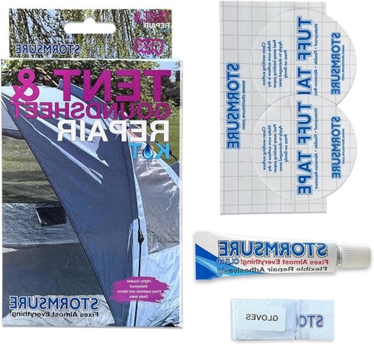 Essentiële Reparatieset voor Tentdoek en Grondzeil - Ideaal voor Kamperen