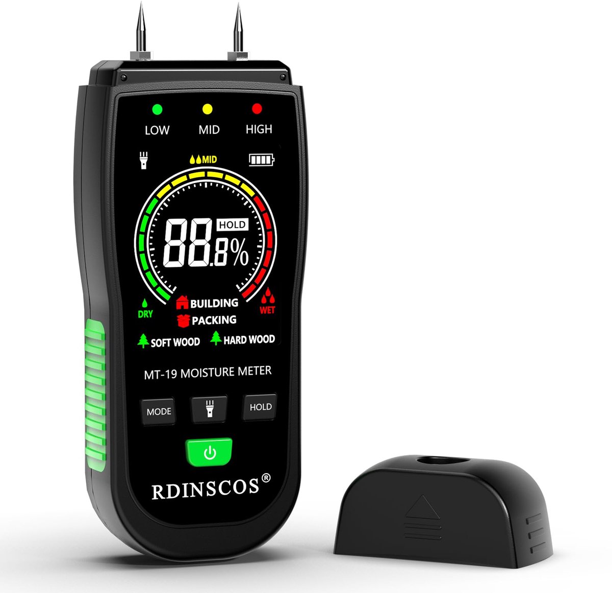 Vochtmeter Detector - Pin-type - Voor hout en bouwmaterialen - Nauwkeurige metingen - ShopVlot