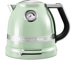 KitchenAid Waterkoker met temperatuurregeling - 1,5 L - Artisan - Retro waterkoker dubbelwandig - 2400 W - Pistache