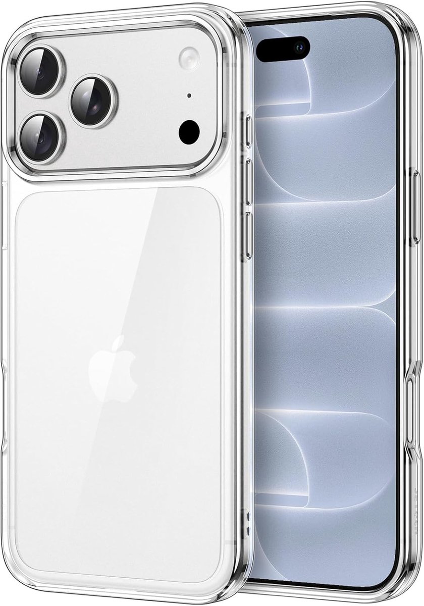 Zandarix Hoesje Geschikt voor Apple iPhone 18 Pro - Niet Vergelend - Schokbestendig - Krasbestendig - Doorzichtig Bumper - Back Cover Hoesje - Transparant