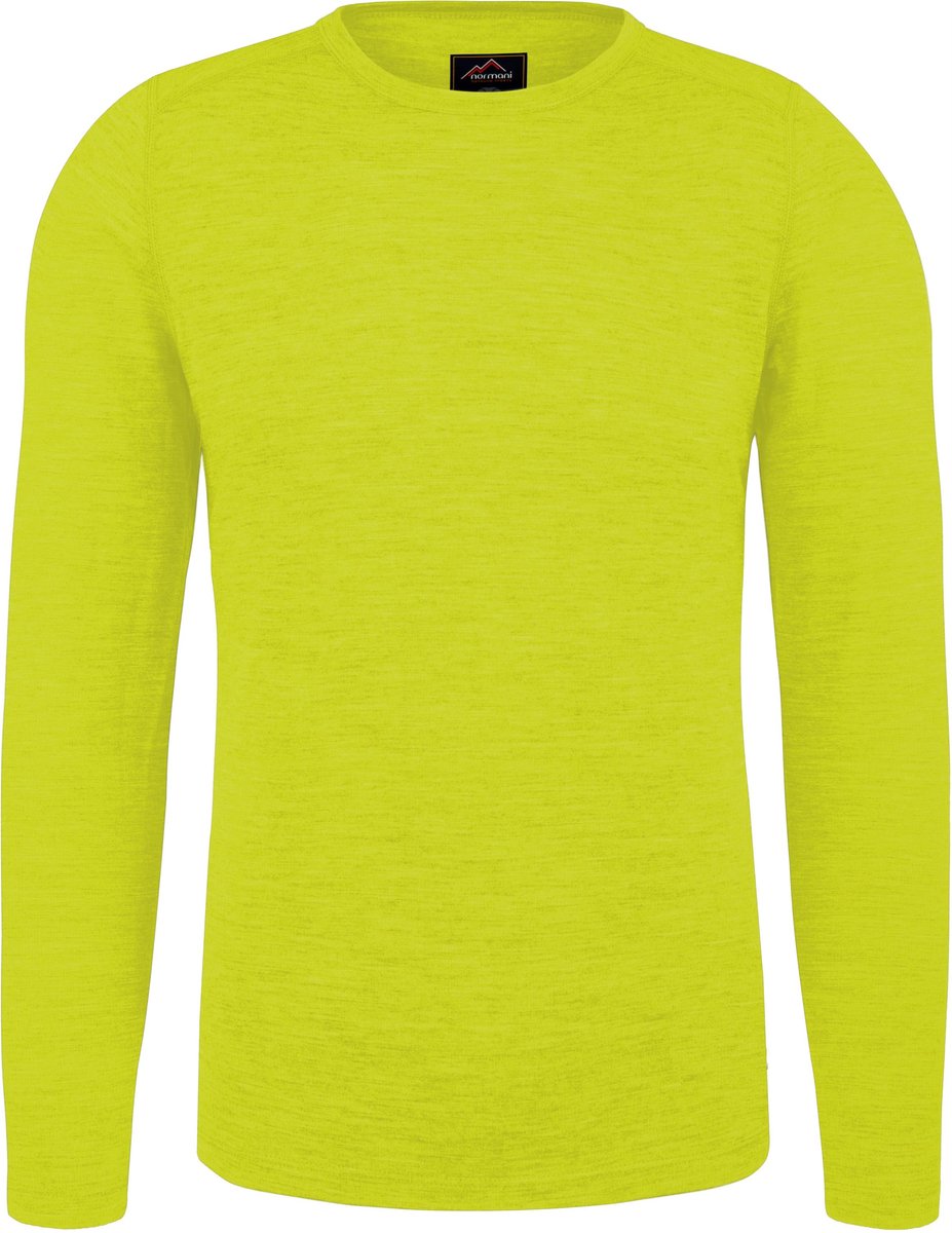 Heren-shirt met lange mouwen van merinowol „Melbourne“ Geel