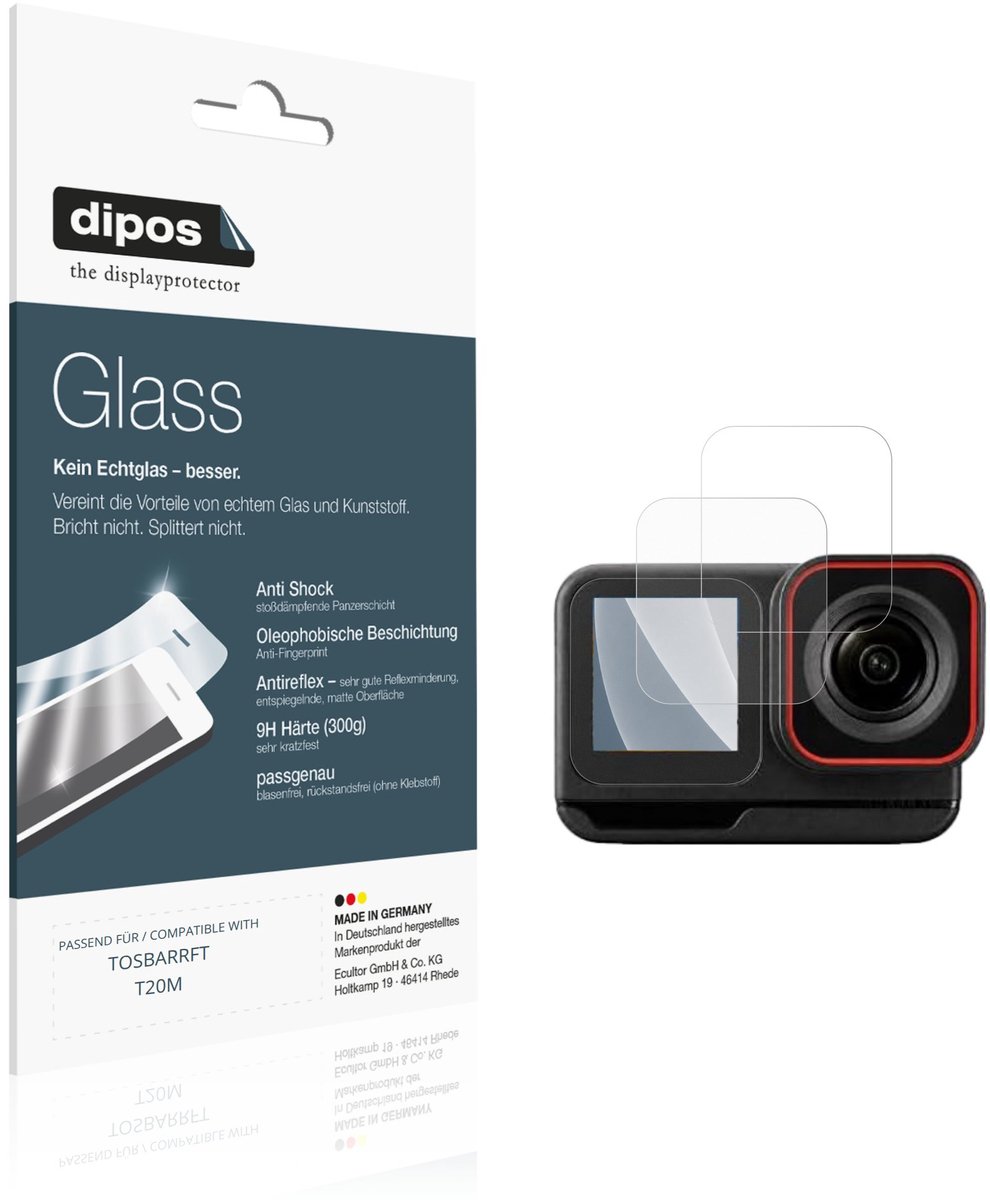 dipos – 2x Matte Pantserfolie geschikt voor TOSBARRFT T20M Buitenkant | 9H Screenprotector