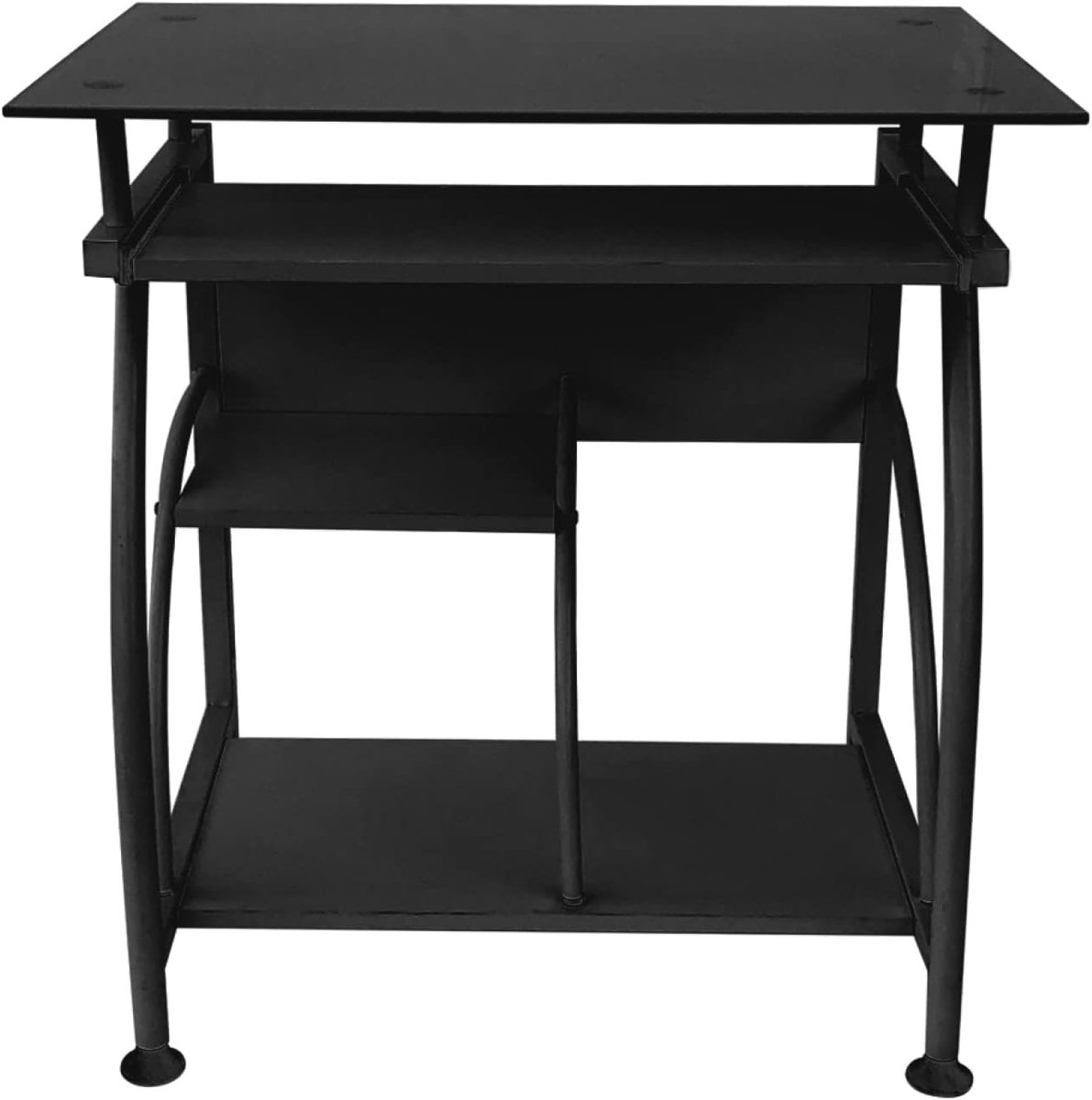 Bureau laptop computertafel - ruimtebesparend - 70 cm x 50 cm - zwart