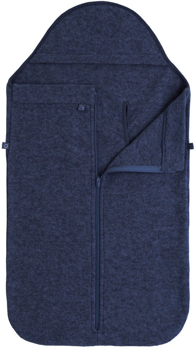 Baby's Only Voetenzak autostoel 0+ Merino Brushed Meadow - Jeans — afbeelding 4