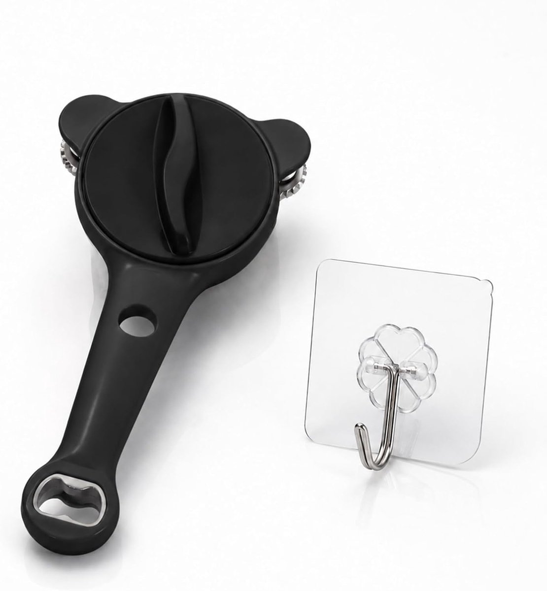 4 in 1 Blikopener Glasopener Dekselopener Zwart