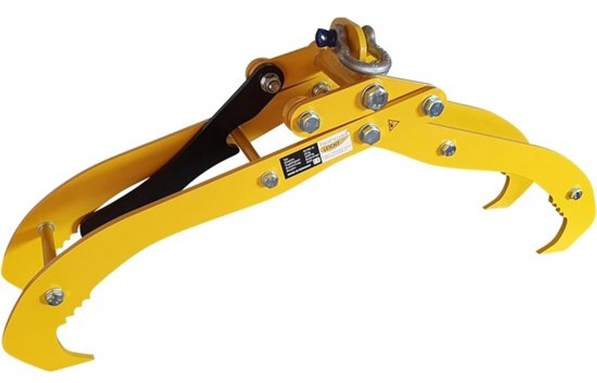 Houthakker Tang Dubbele Rij met Slot - 1600 kg Laadvermogen voor Stammen tot 45 cm