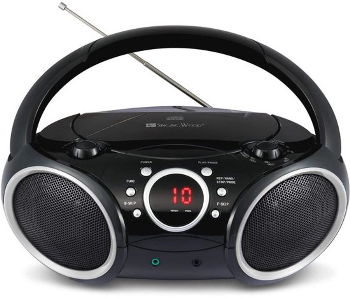 Draagbare CD-speler Boombox met AM FM Radio en AUX-ingang
