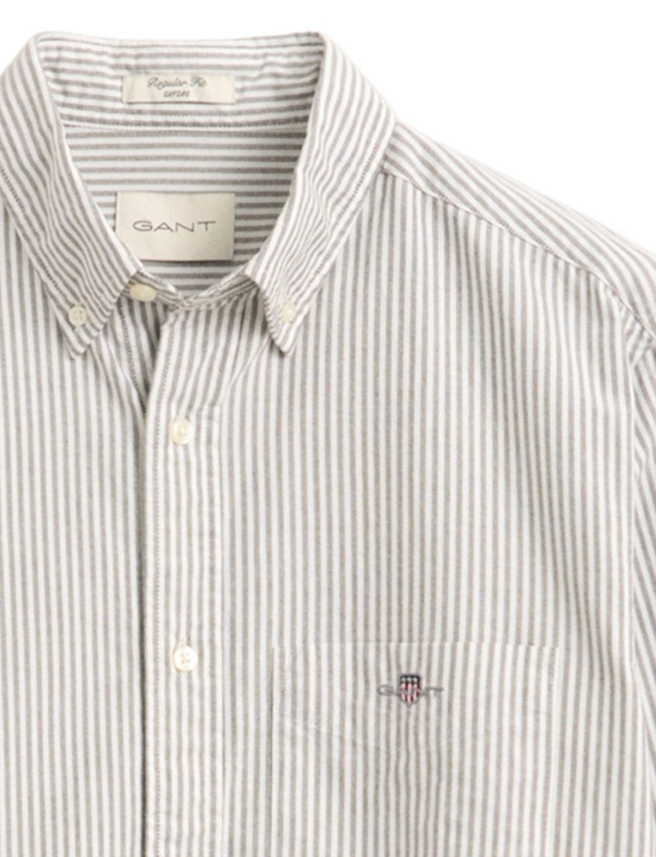 Overhemd Gant Regular Fit beige