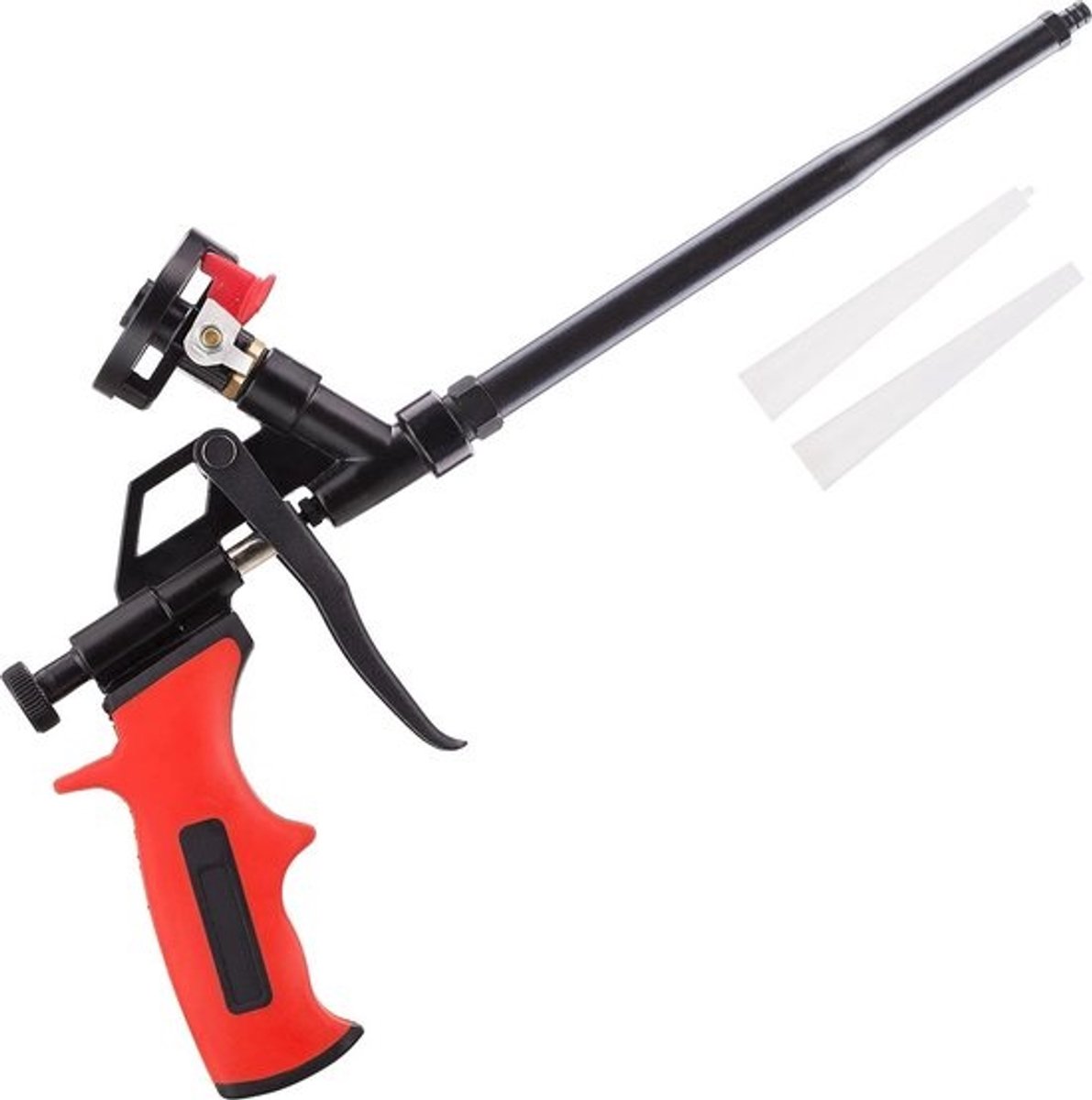 Foam Gun Pu Expanding Foaming Gun Upgrade Kitpistool - Heavy Duty Spray Foam Gun - Metalen Body Bedekt met PTFE - Geschikt voor breien, vullen, afdichten - Thuis & Kantoor Gebruik