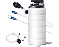 Mura Brandstofpomp - Olie Afzuigpomp - Vacuum Pump - Stofzuiger - Pneumatische Vacuümwerking - 6.5L Inhoud - Incl Zuigslang - Wit