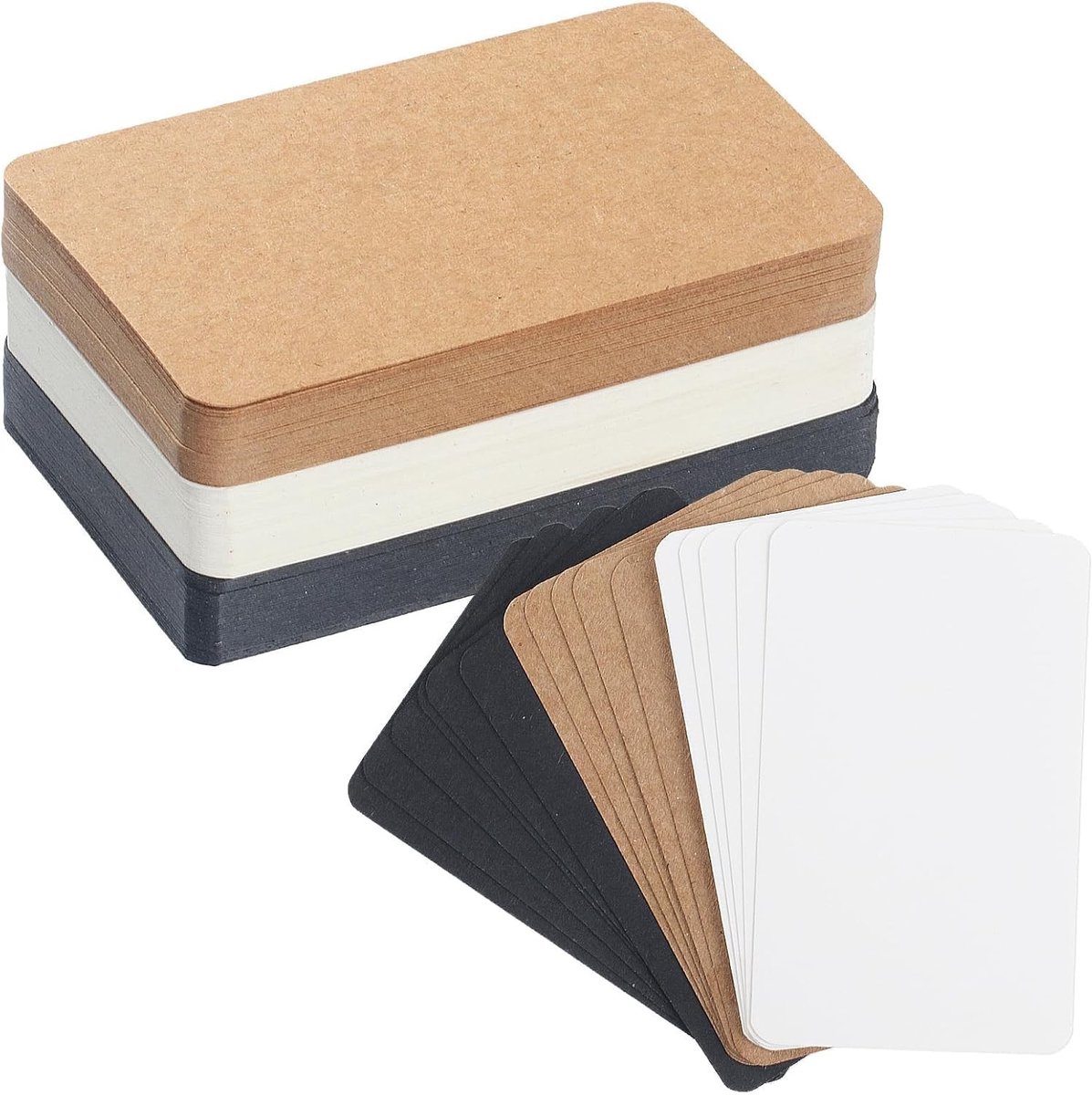 150 stuks blanco kraftpapier kaarten voor notities, indexkaarten en creatieve projecten