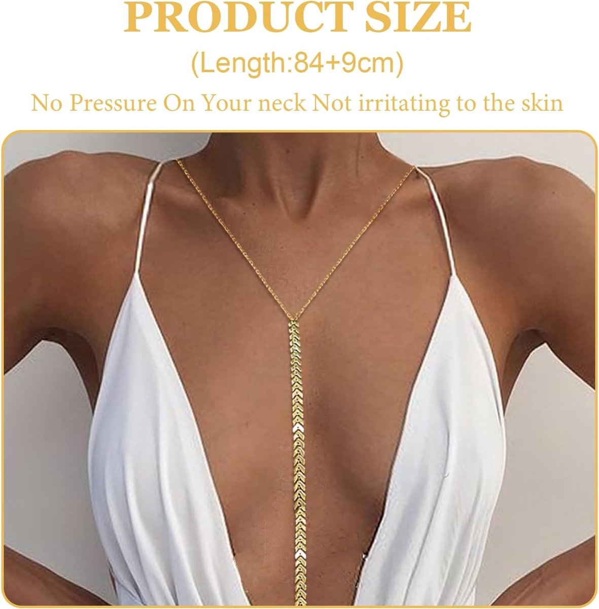 Sexy multilayer buikketting en bikini bh-ketting voor vrouwen, zomer strand body jewelry met rhinestones