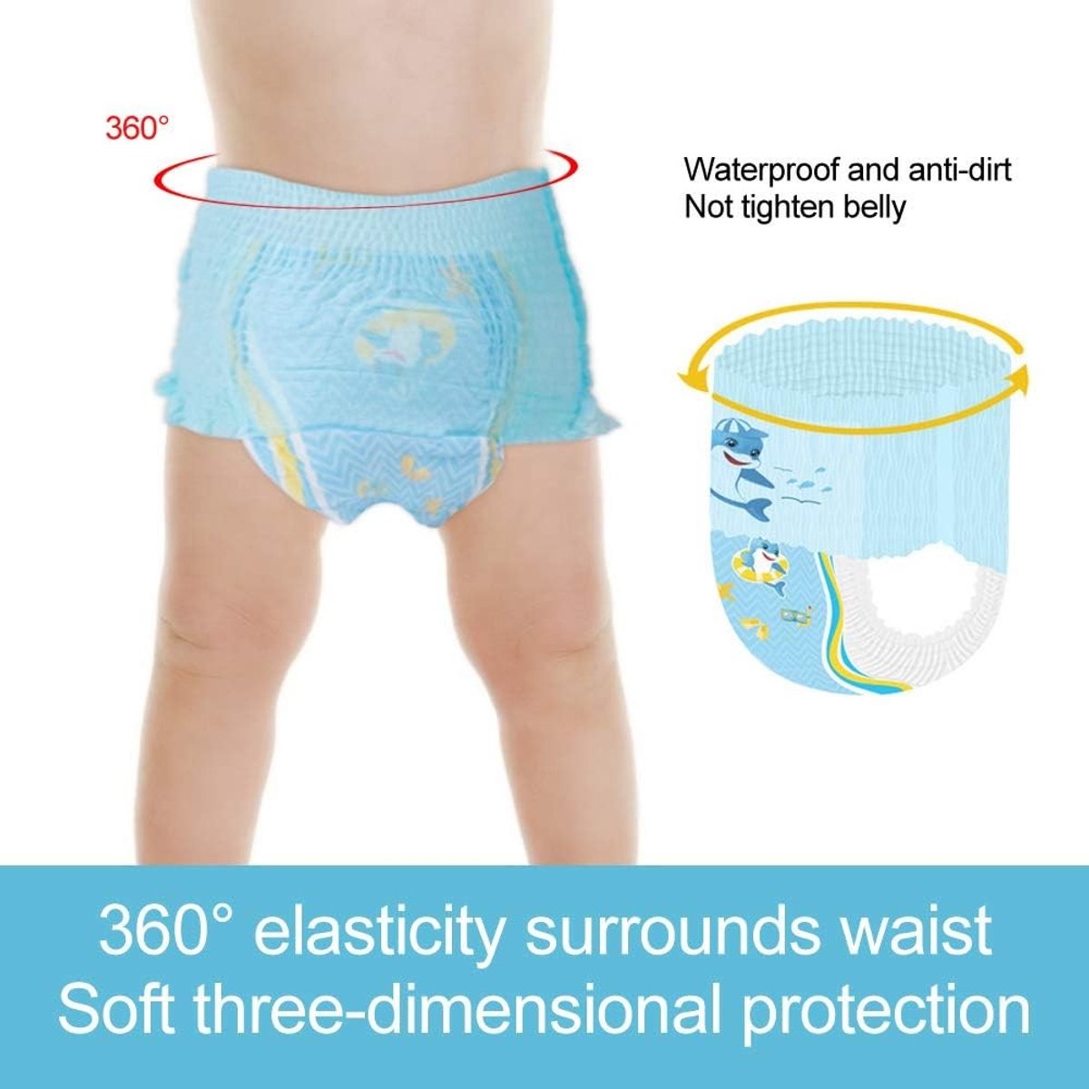 Herbruikbare zwemluiers voor peuters - 3 stuks, waterdicht en comfortabel voor baby's vanaf 15 kg