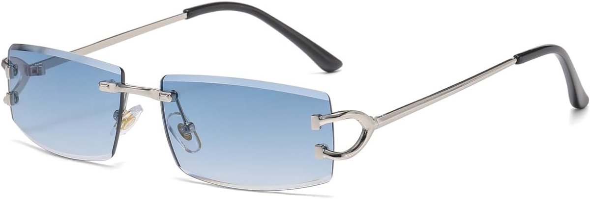 Zonnebril metaal mode zonnebril frameloze UV400 lens zonbescherming bril
