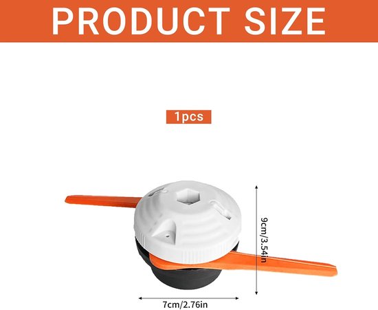 Draadkop voor motormaaier, grastrimmer accessoires, maaikop voor STIHL Polycut 6-2, draadkop compatibel met Stihl FSA60R FSA86R FS38 FS40 FS50 motormaaier — afbeelding 2