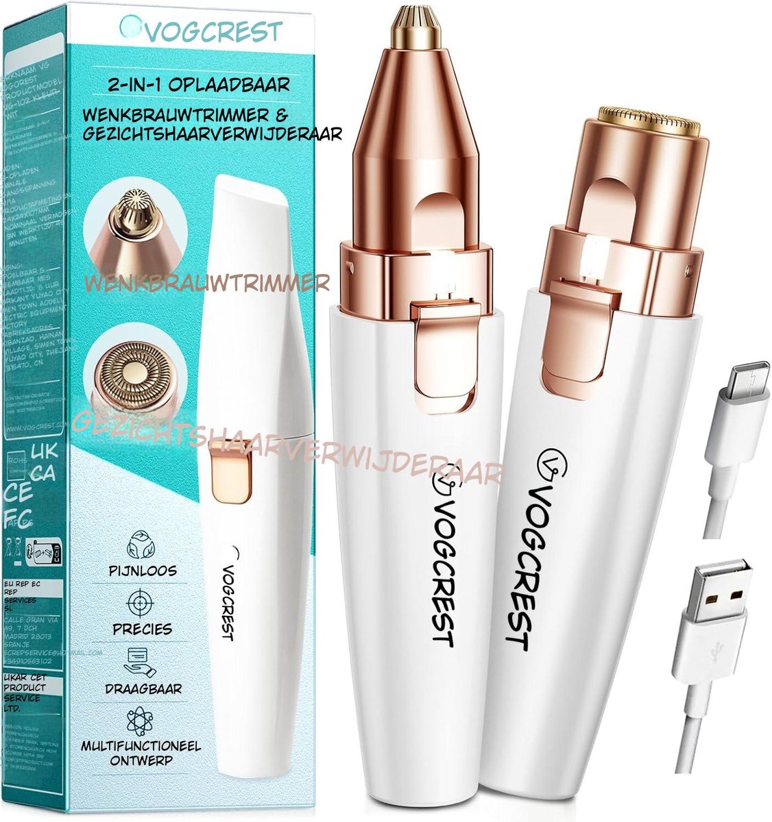 Quivano Epileerapparaat dames - Epilator Gezicht & Lichaam - Ladyshave