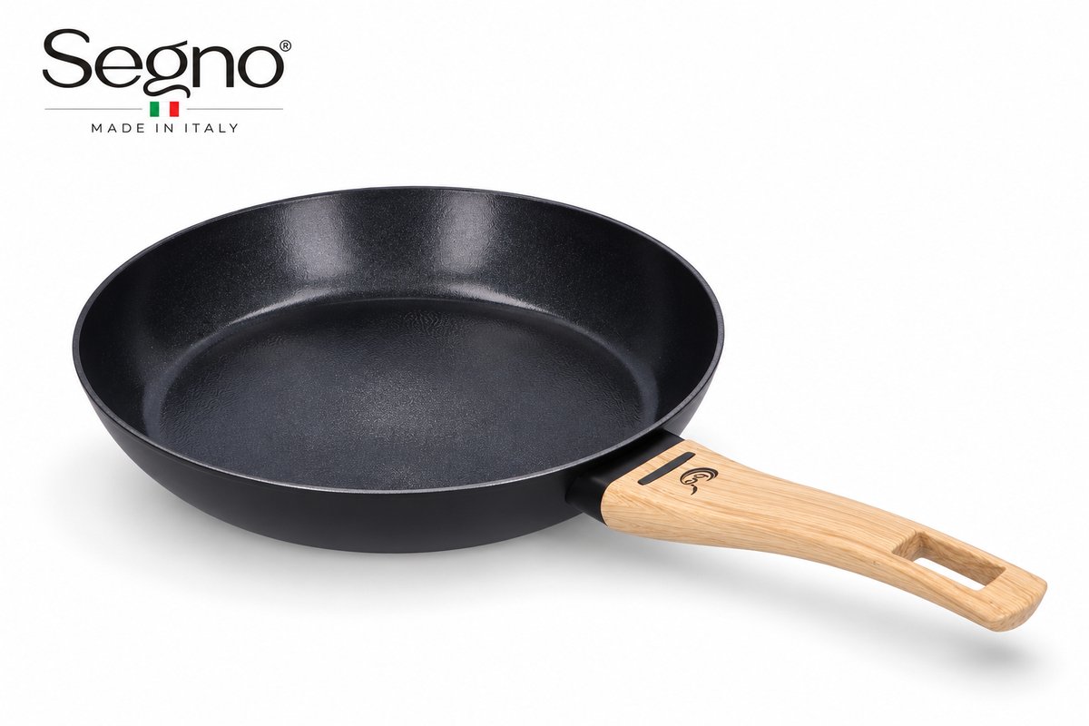 Relance - Segno Keramische Koekenpan Ø24 cm – PFAS-vrij – Inductie – Warmtesensor – 100% Gerecycled Aluminium – Made in Italy