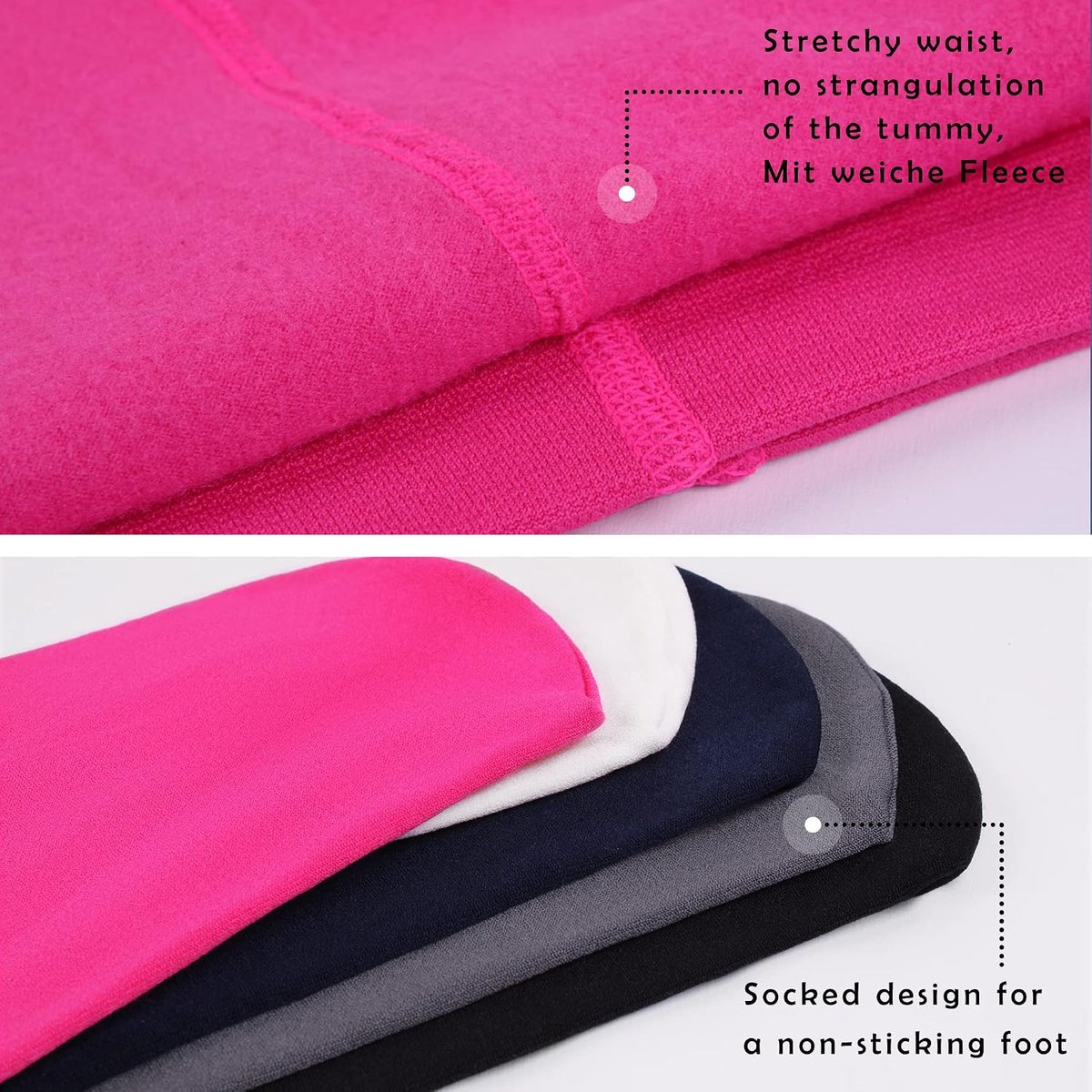 Thermische leggings voor meisjes, met binnenvoering voor de winter, warm, ondoorzichtig, naadloos, hoge taille, meerkleurig, 4611
