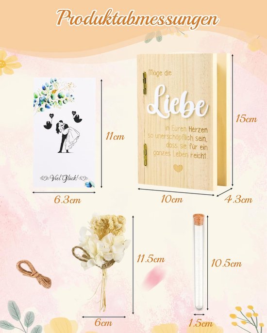 Bruiloft hout huwelijksgeschenken voor bruidspaar — afbeelding 3