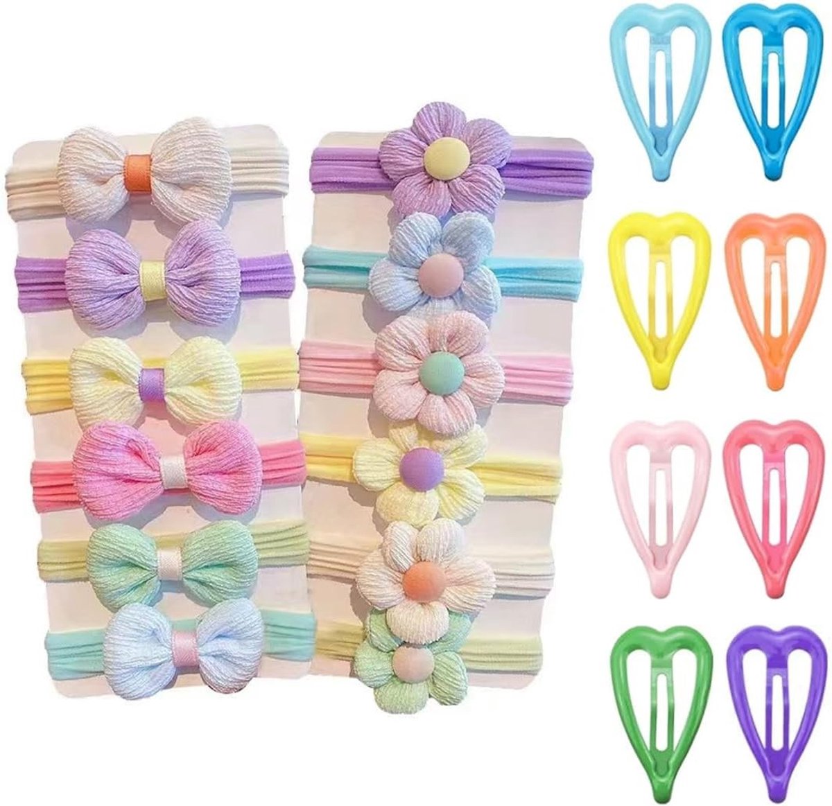 20 Stuks Haarstrikken voor Meisjes - Kleurige Haaraccessoires voor Peuters en Kinderen