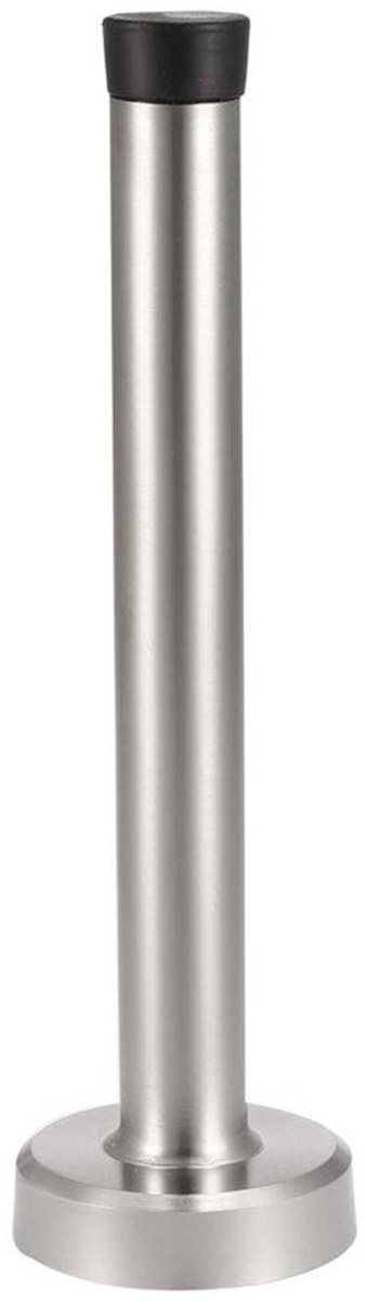 Roestvrij Stalen Deurstopper Wandbumper met Rubber 150mm Hoog - Ideaal voor Elke Deur
