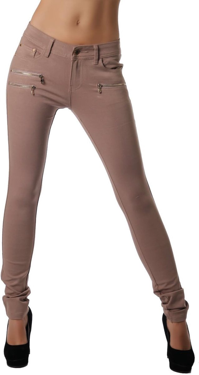 Age Damesbroek Jegging Legging Zipper stijlvol H086