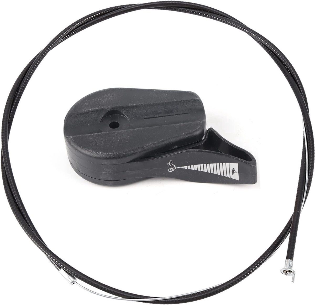 59 ''Gaskabel Schakelaar Controle Vervanging Kit Universele Grasmaaier Controle Schakelaar Deurkruk Kit voor Tuin Grasmaaiers (Zwart)