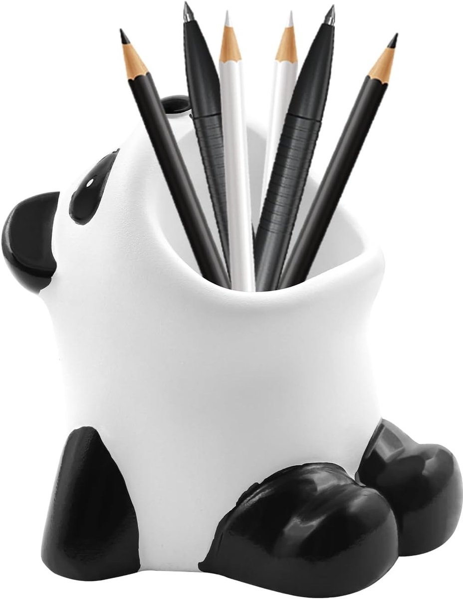 Creatieve en Schattige Panda Penhouder - Multifunctionele Organizer voor Potloden, Make-up en Bureauaccessoires - Perfect Cadeau voor Thuis en Kantoor