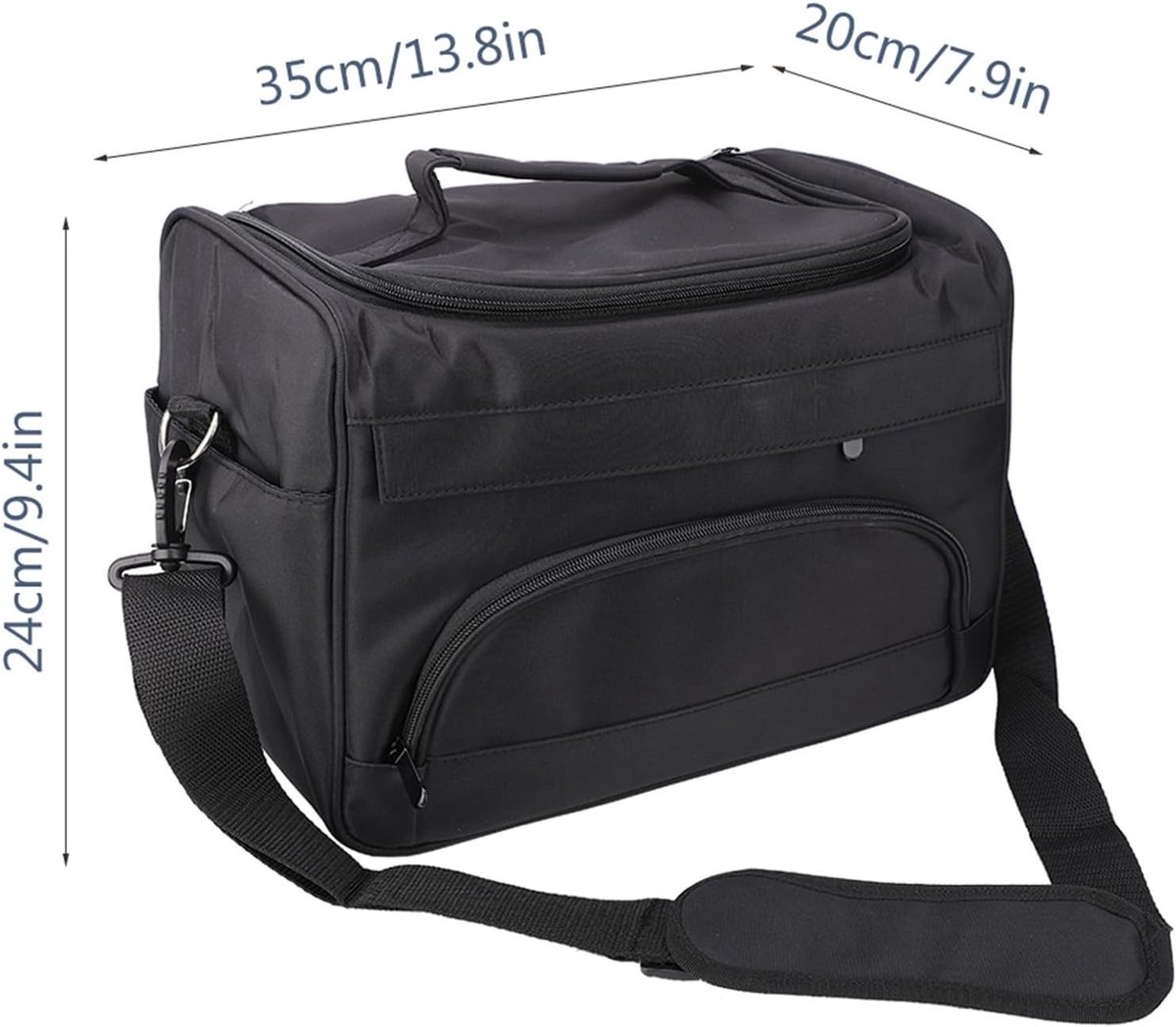Ruime Haarstyling Tas van Canvas, Grote Capaciteit Reistas met Meerdere Vakken voor Professionele Kappers en Thuisgebruikers