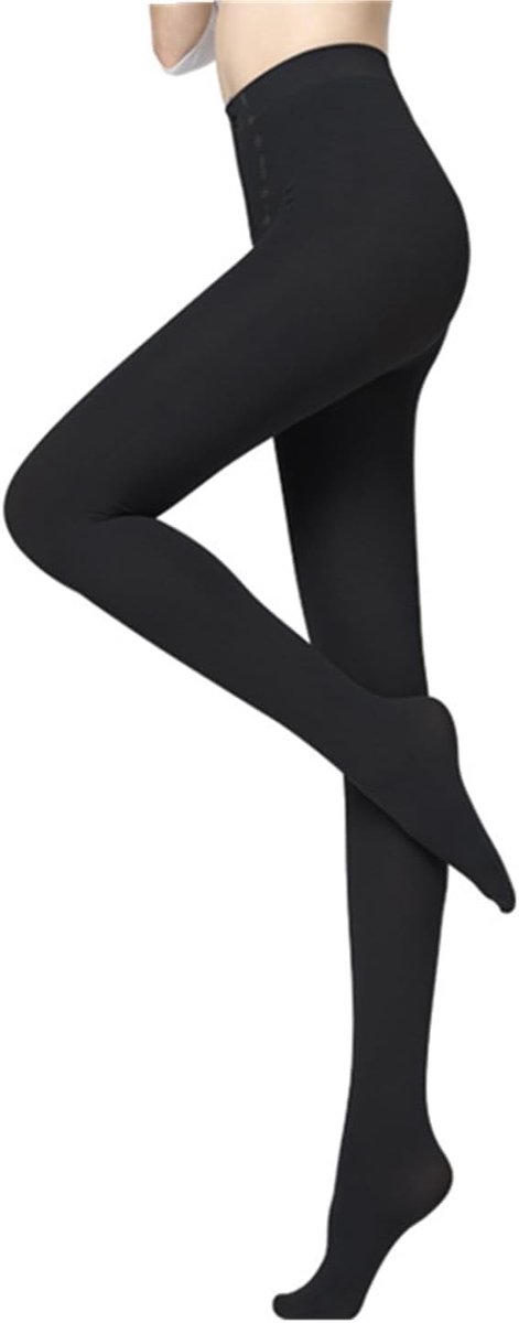 Dames Thermoleggings Hoog Taille Opaque Zwart voor Koude Dagen en Activiteiten
