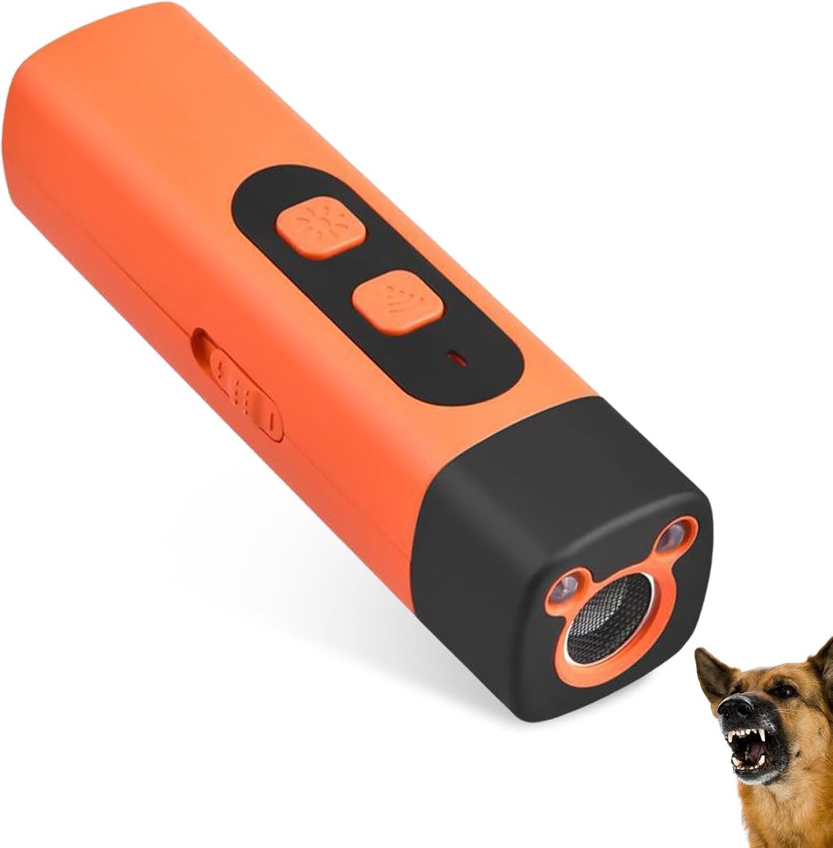 Ultrasone Anti-Blafapparaat voor Honden, Handheld Training Tool met 3 Frequenties en Zaklamp, Oplaadbare Blafstopper voor Binnen en Buiten