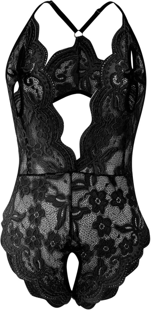 Dameslingerie, kant, babydoll, nachtkleding, babydoll, bandjes, kant, comfortabel, sexy, chic, A89