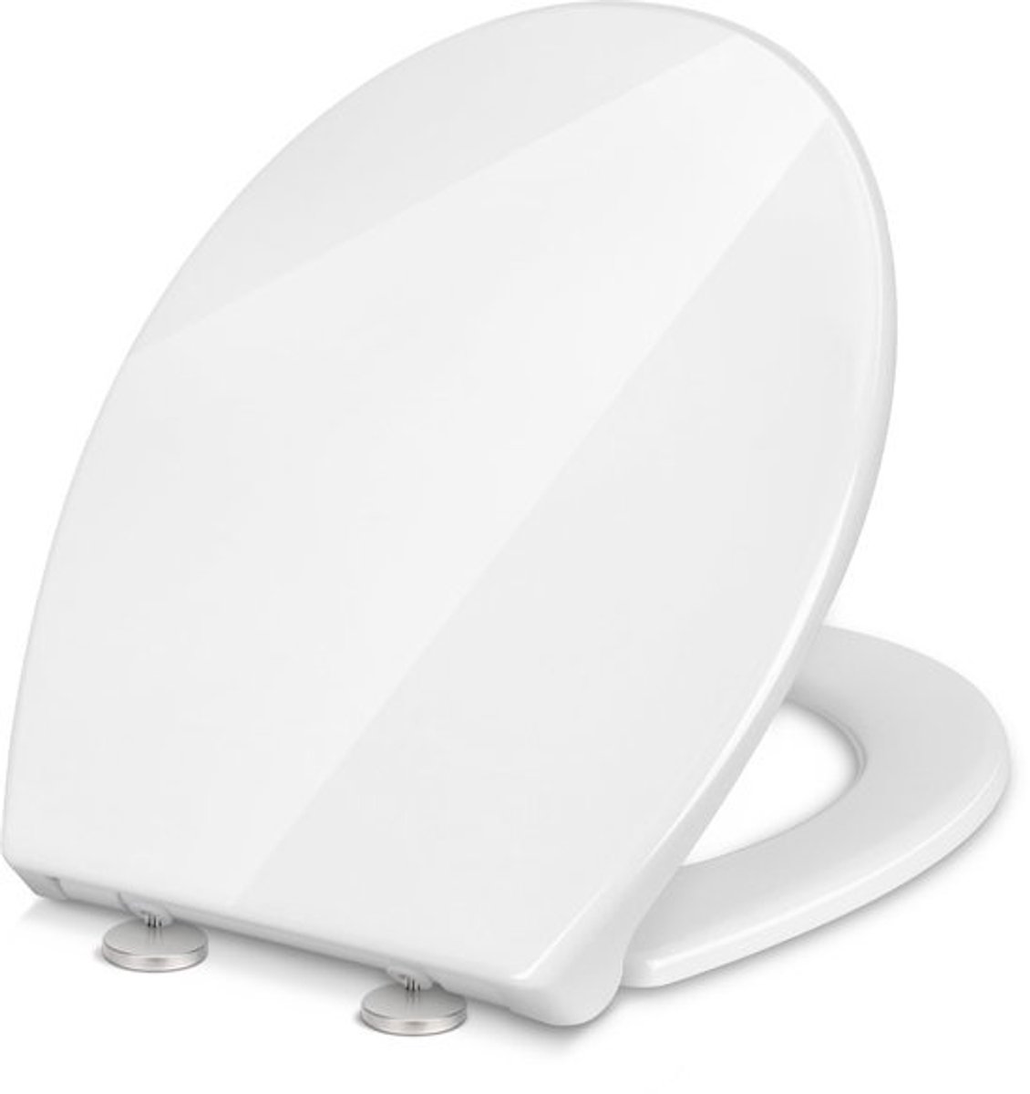 Duroplast WC-bril O-vormig - Softclose & Quick-release - Verstelbare scharnieren - Wit