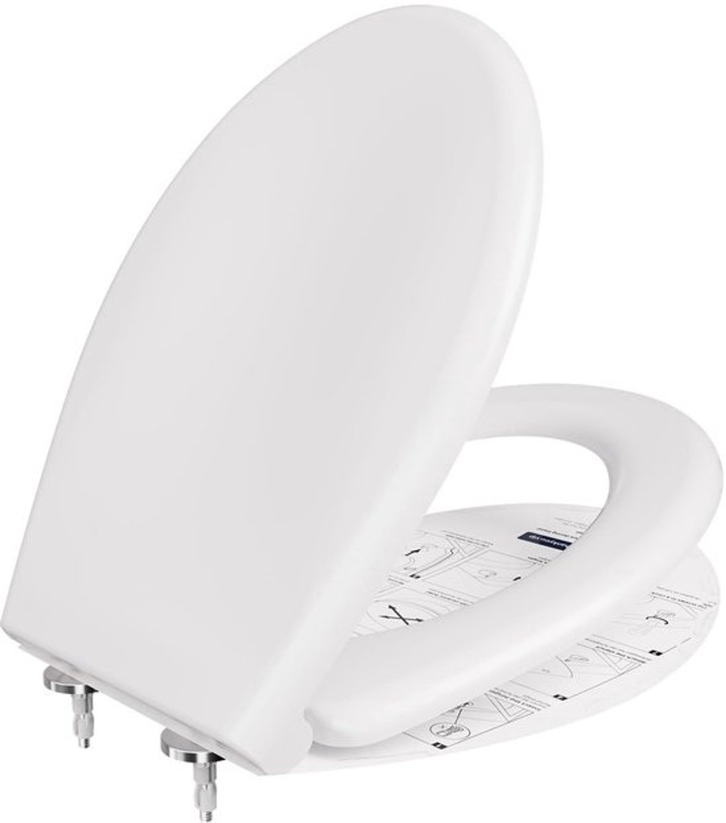 WC-bril - Met Softclose & Quick-Release - Antibacterieel Duroplast - Ovaal Wit