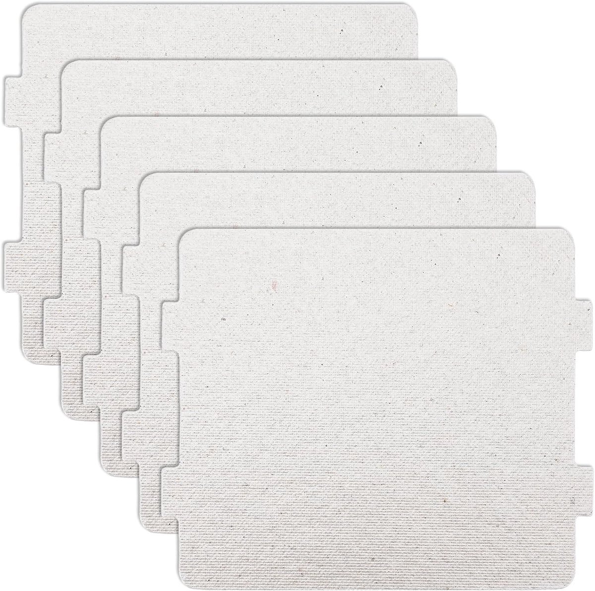 Universele zilveren mica-magnetron, 5 stuks, universeel micablad voor magnetron, op maat gesneden, 10 x 9 cm