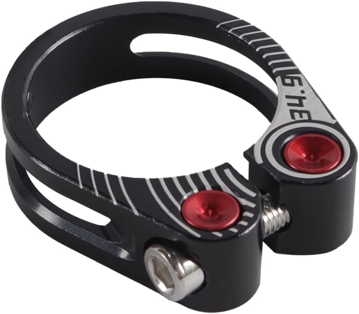 Fietszadelpenklem voor vouwfiets, mountainbike, racefiets, zwart 34,9 mm
