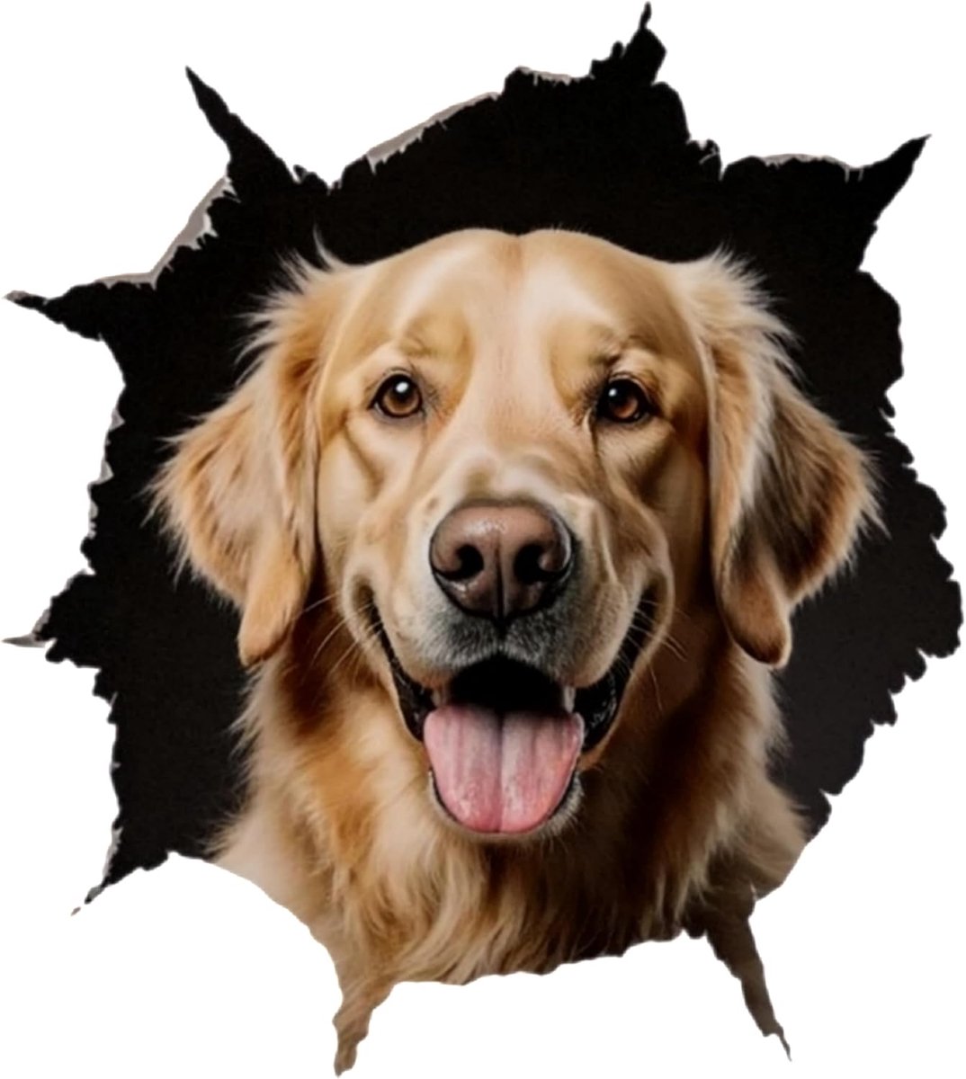 Retriever Vinyl autosticker 5,5 inch - waterdichte glanzende autostickers voor auto's, SUV's, motorfietsen, laptops, helmen, muren, duurzame krasbestendige bumperstickers, set van 2 stuks